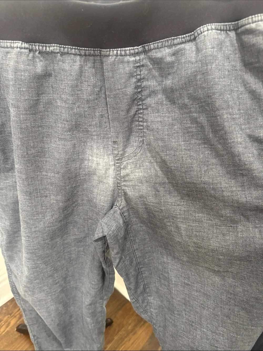 PrAna Vaha Men's Black Gray Pull-On Athleisure Pants Large